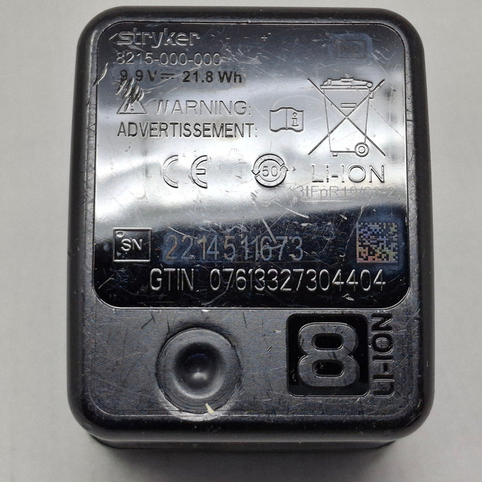 Stryker 8215-000-000 System 8 Large Battery