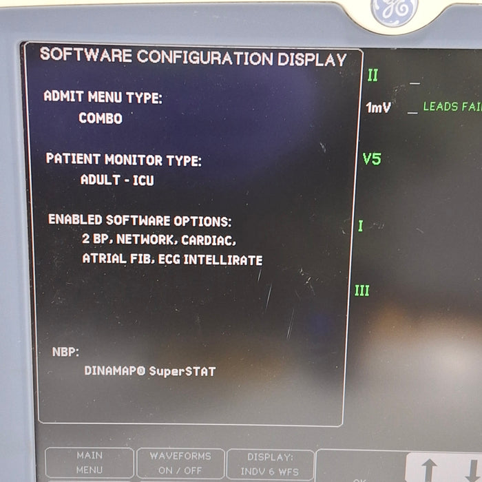 GE Healthcare Dash 5000 - GE/Nellcor SpO2 Patient Monitor