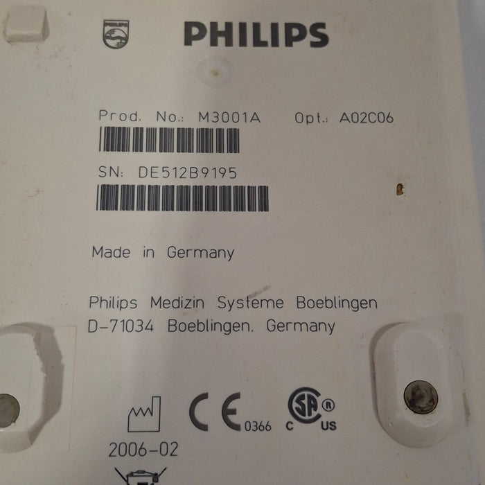 Philips M3001A-A02C06 OxiMax SpO2, NIBP, ECG, Temp, IBP MMS Module
