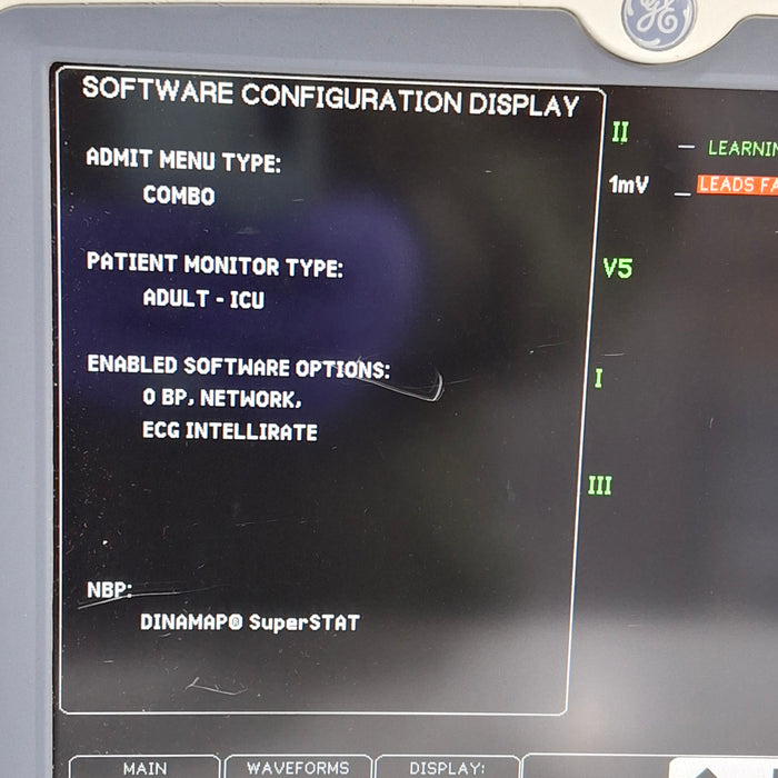GE Healthcare Dash 5000 - GE/Nellcor SpO2 Patient Monitor