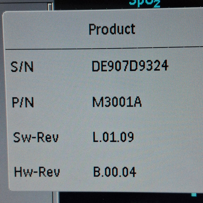 Philips M3001A-A01C06 Fast SpO2, NIBP, ECG, Temp, IBP MMS Module