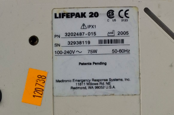 Physio-Control LifePak 20 Defibrillator