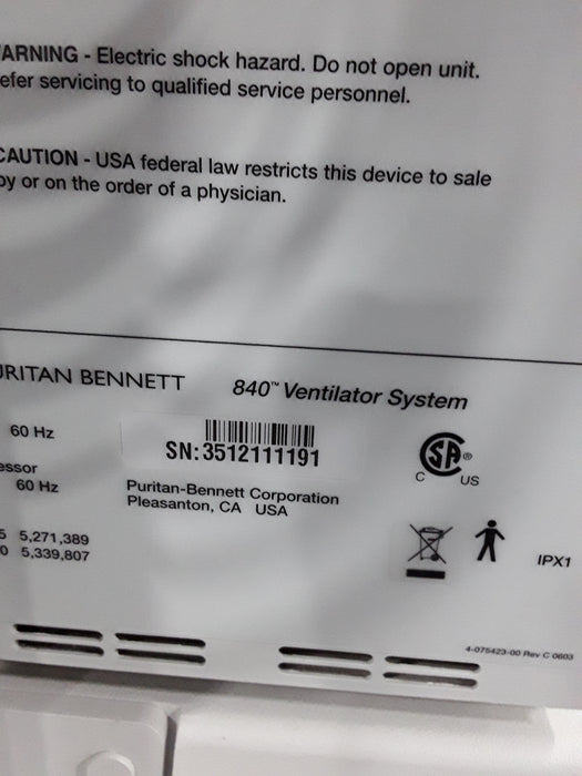 Puritan Bennett 840 Ventilator