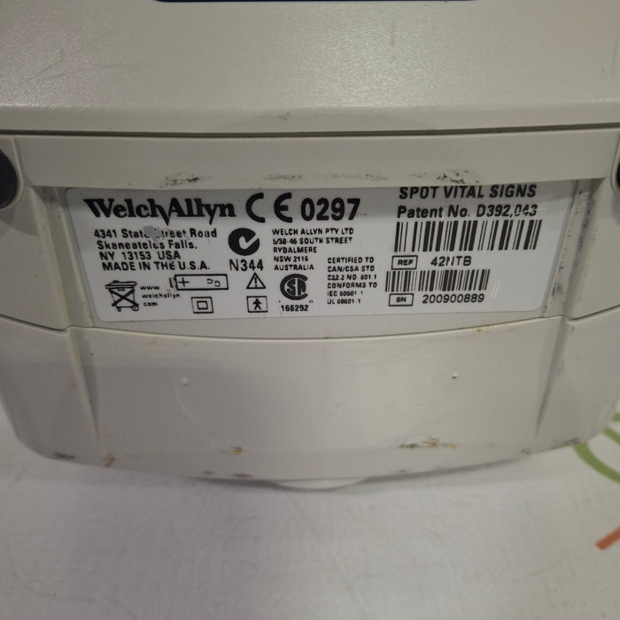 Welch Allyn Spot 420 - NIBP, Temp, Nellcor SpO2 Vital Signs Monitor