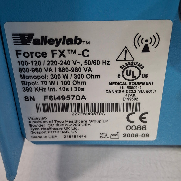 Covidien Valleylab Force FX-C Electrosurgical Generator