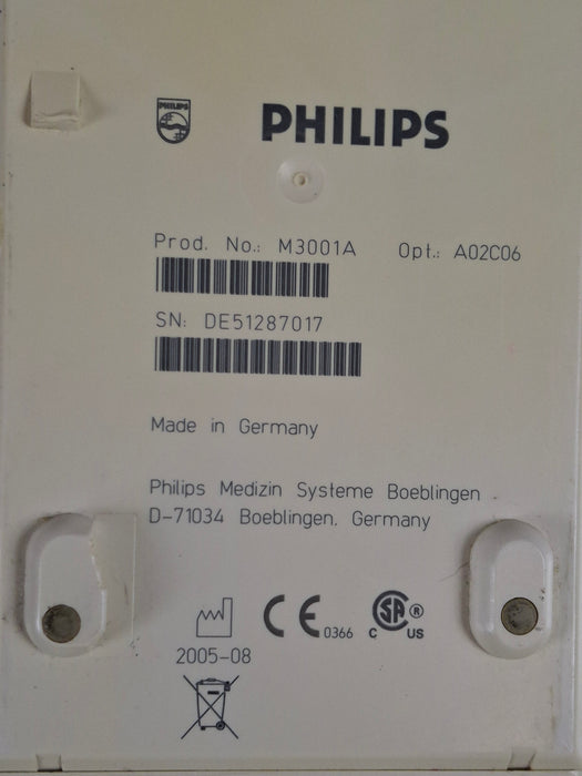 Philips M3001A-A02C06 OxiMax SpO2, NIBP, ECG, Temp, IBP MMS Module