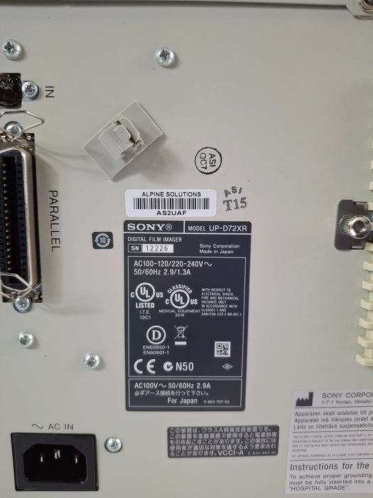 Sony UP-D72XR Digital Film Imager