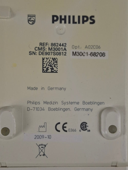 Philips M3001A-A02C06 OxiMax SpO2, NIBP, ECG, Temp, IBP MMS Module