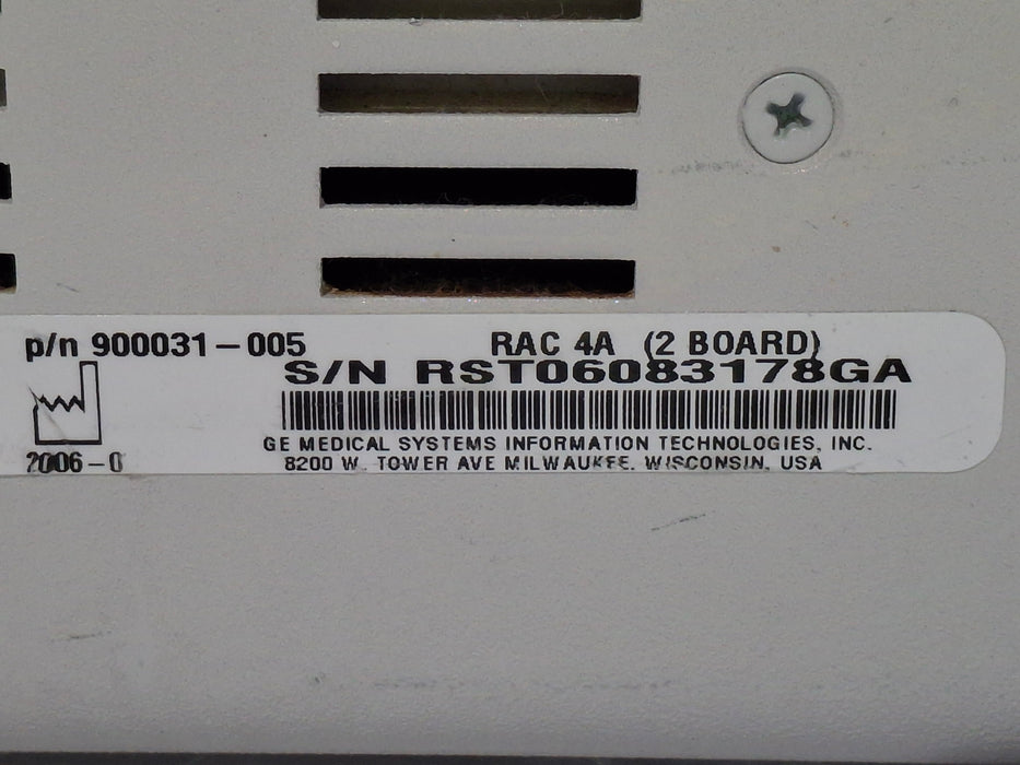 GE Healthcare TRAM-RAC 4A Module Rack