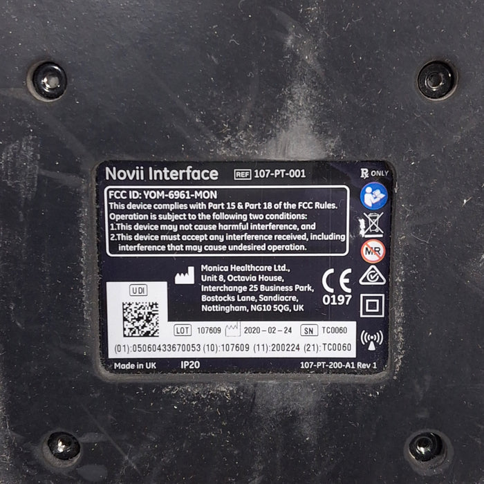 Monica Healthcare Limited 107-PT-001 Fetal Monitor