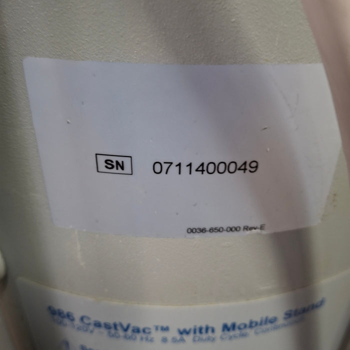 Stryker Castvac 986 Cast Removal Vacuum