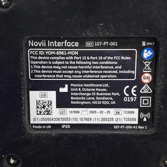 Monica Healthcare Limited 107-PT-001 Fetal Monitor