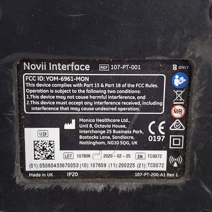 Monica Healthcare Limited 107-PT-001 Fetal Monitor