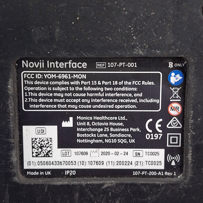 Monica Healthcare Limited 107-PT-001 Fetal Monitor