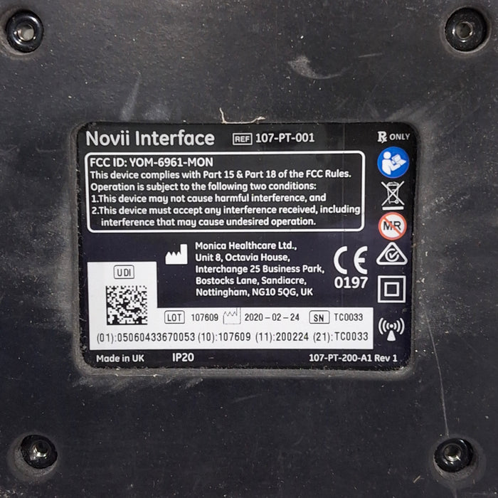 Monica Healthcare Limited 107-PT-001 Fetal Monitor