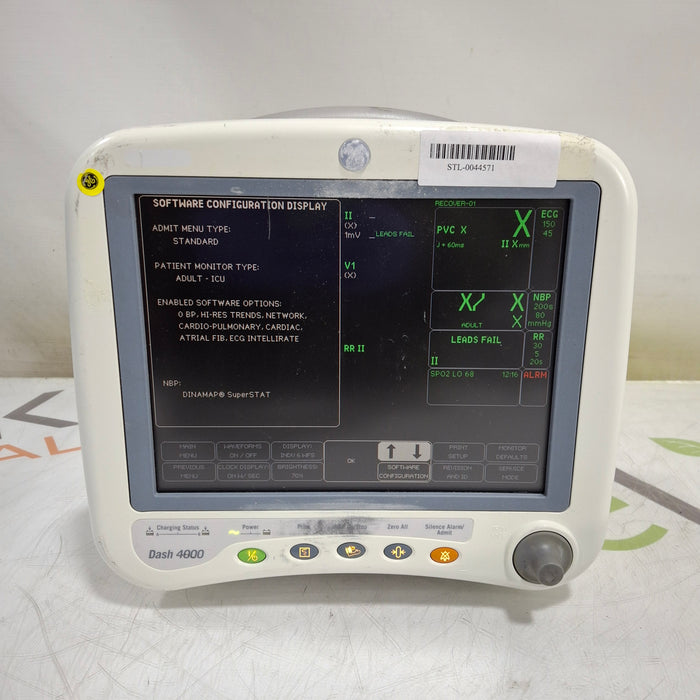 GE Healthcare Dash 4000 - Masimo SpO2 Patient Monitor