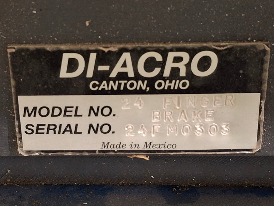DI-ACRO Model 24 Finger Break
