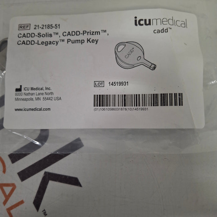 ICU Medical, Inc. 21-2185-51 CADD Pump Security Key