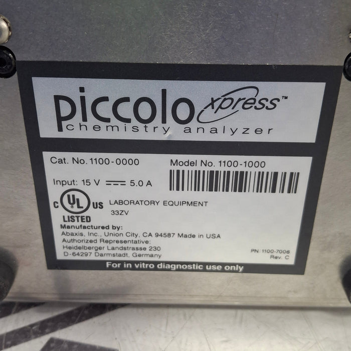 Abaxis Piccolo Xpress Chemistry Analyzer