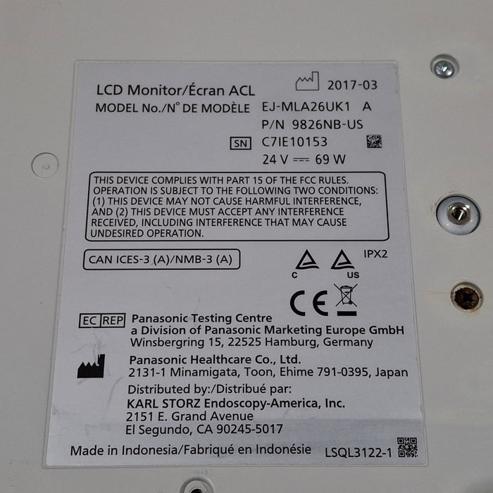 Karl Storz EJ-MLA26UK1 26" LED Surgical Display