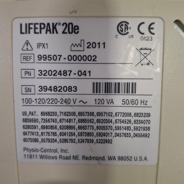 Physio-Control LifePak 20e Defibrillator