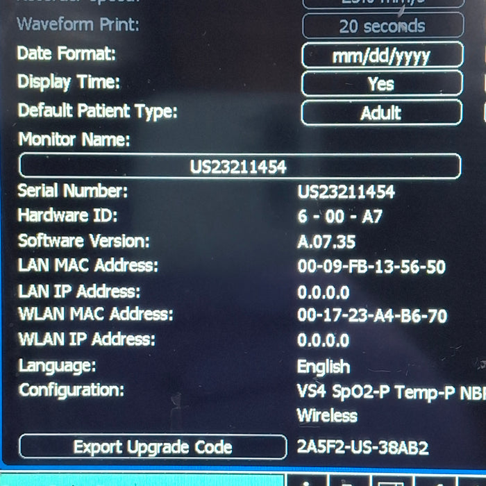 Philips SureSigns VS4 Vital Signs Monitor