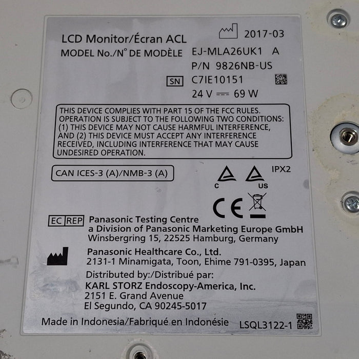Karl Storz EJ-MLA26UK1 26" LED Surgical Display