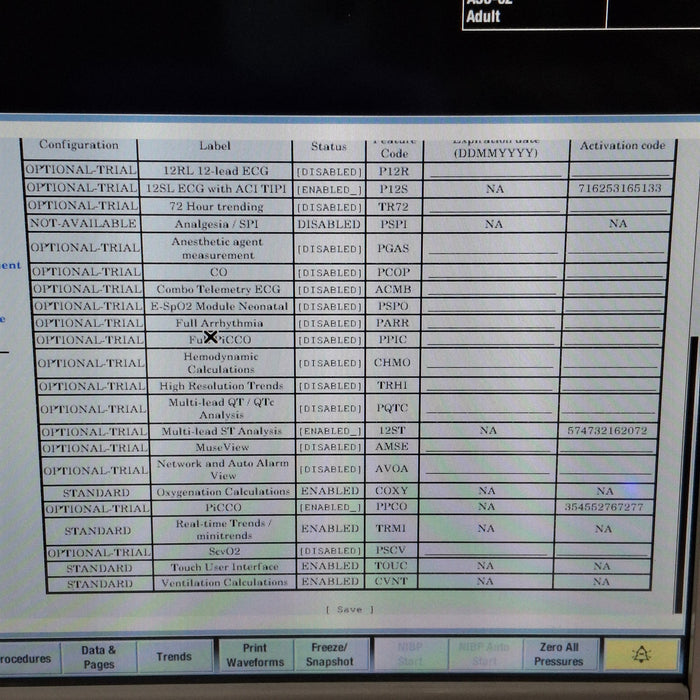 GE Healthcare Carescape B650 Post Anesthesia Care Patient Monitor