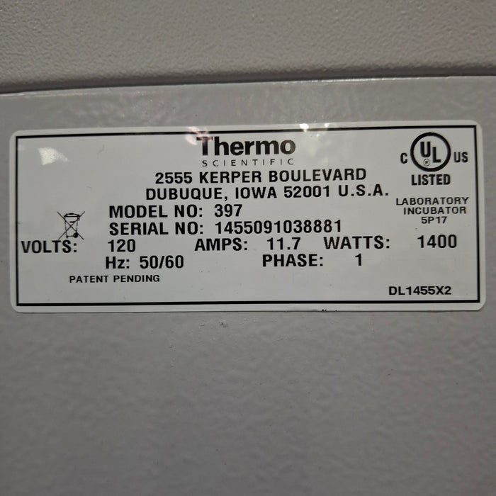 Thermo Scientific 397 Co2 Incubator