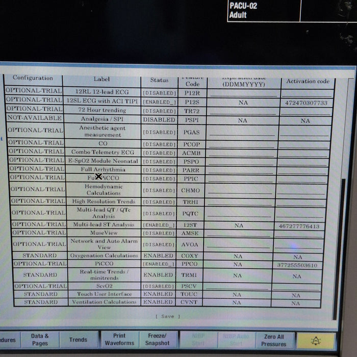 GE Healthcare Carescape B650 Post Anesthesia Care Patient Monitor