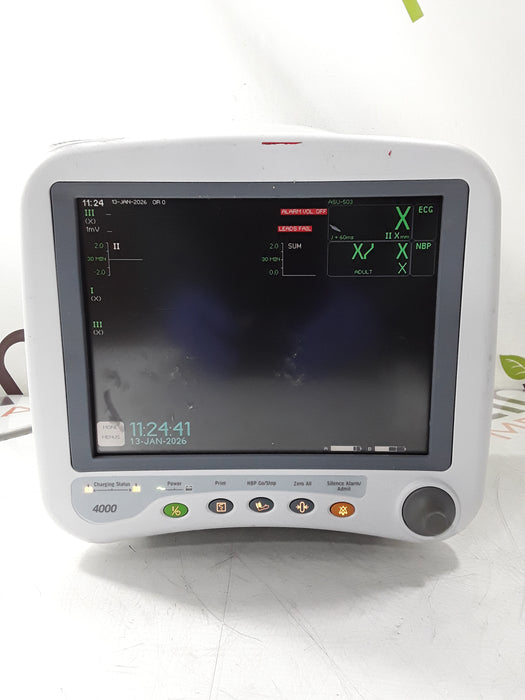 GE Healthcare Dash 4000 - Masimo SpO2 Patient Monitor