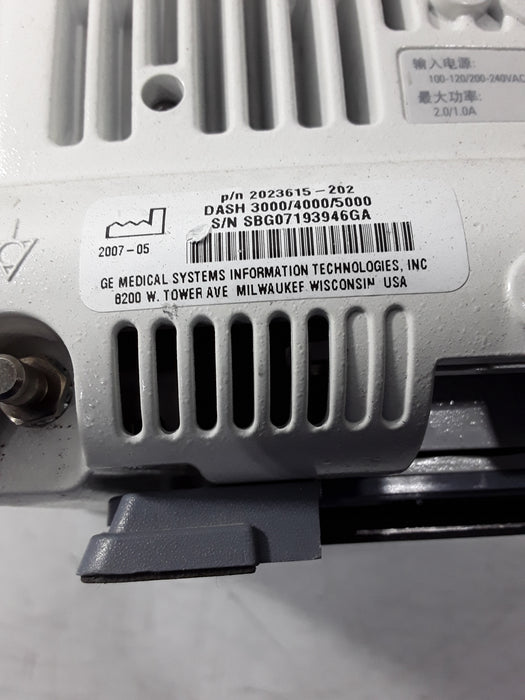 GE Healthcare Dash 4000 - Masimo SpO2 Patient Monitor