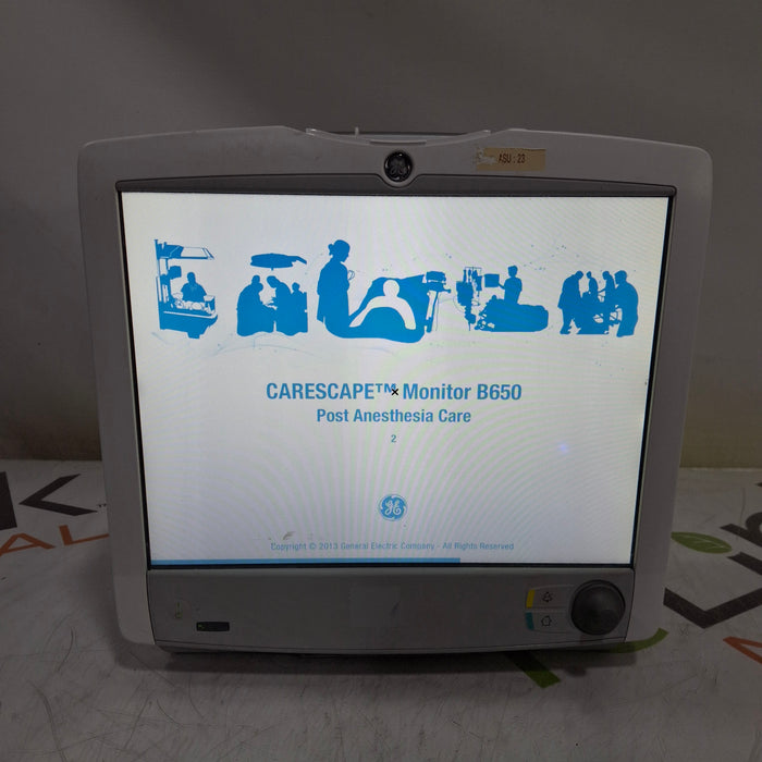 GE Healthcare Carescape B650 Post Anesthesia Care Patient Monitor