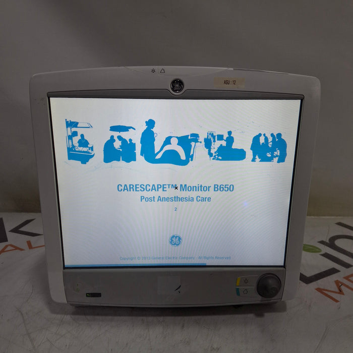 GE Healthcare Carescape B650 Post Anesthesia Care Patient Monitor
