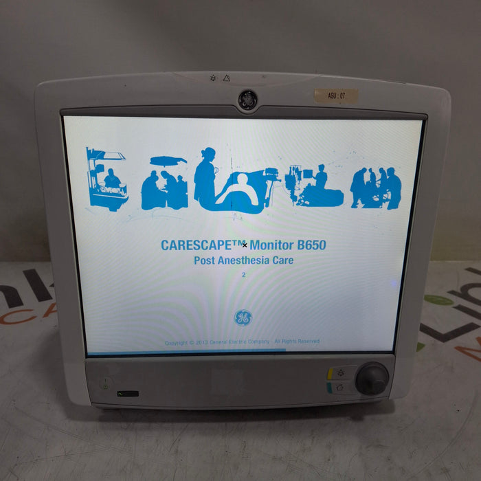GE Healthcare Carescape B650 Post Anesthesia Care Patient Monitor
