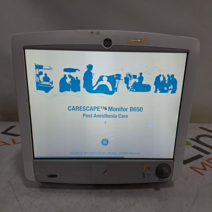 GE Healthcare Carescape B650 Post Anesthesia Care Patient Monitor