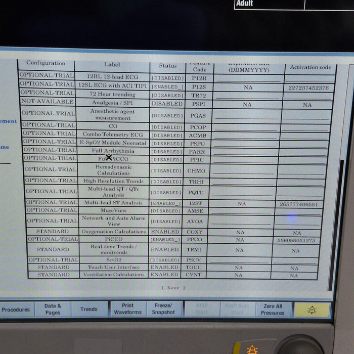 GE Healthcare Carescape B650 Post Anesthesia Care Patient Monitor