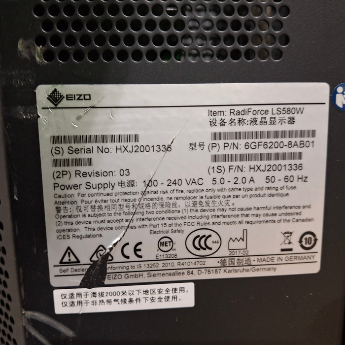 Eizo RadiForce LS580W 58" Surgical Monitor