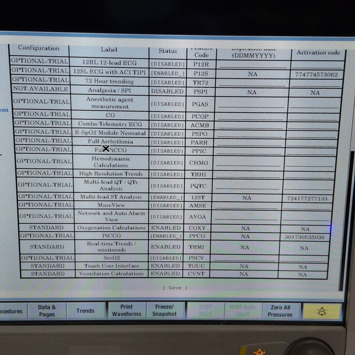 GE Healthcare Carescape B650 Post Anesthesia Care Patient Monitor