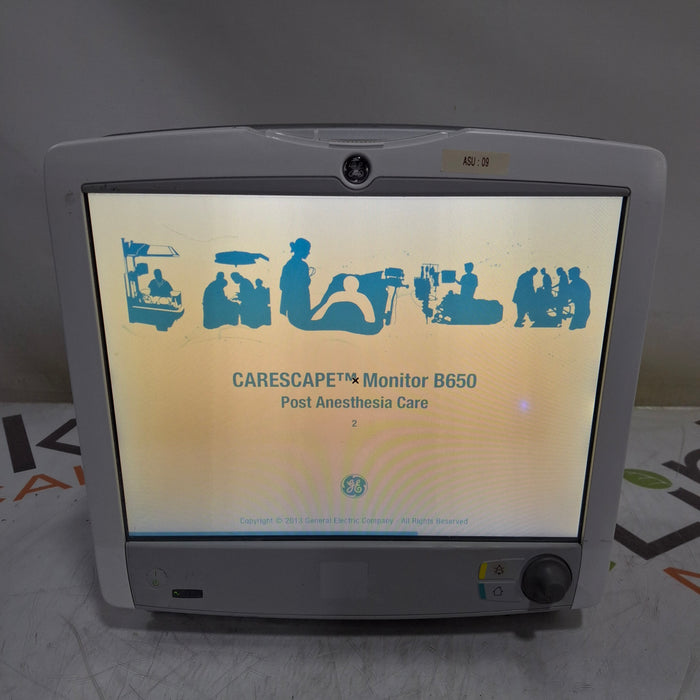 GE Healthcare Carescape B650 Post Anesthesia Care Patient Monitor