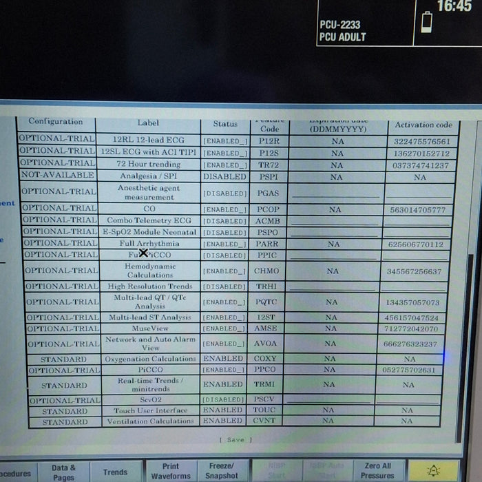 GE Healthcare Carescape B650 Critical Care Patient Monitor