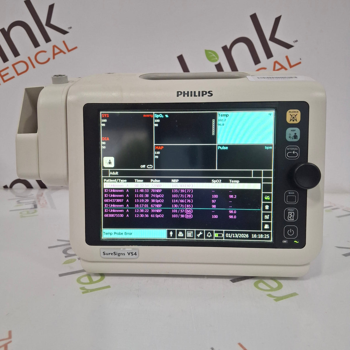 Philips SureSigns VS4 Vital Signs Monitor