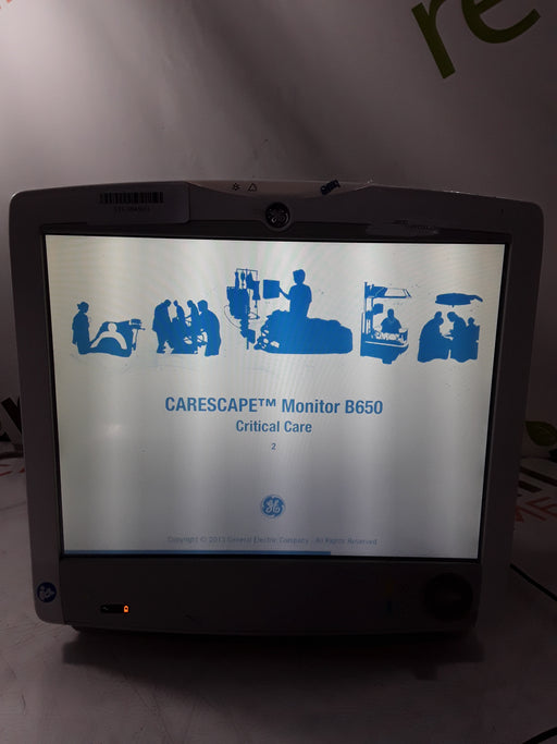 GE Healthcare GE Healthcare Carescape B650 Critical Care Patient Monitor Patient Monitors reLink Online