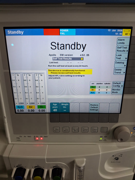 Draeger Medical Apollo Anesthesia System