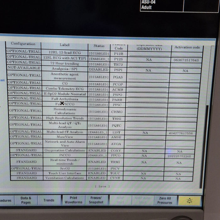 GE Healthcare Carescape B650 Post Anesthesia Care Patient Monitor