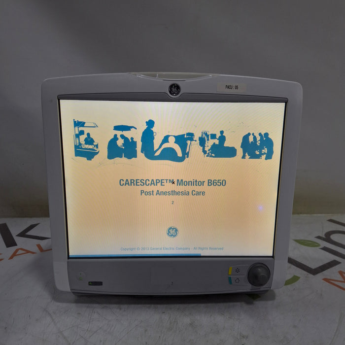 GE Healthcare Carescape B650 Post Anesthesia Care Patient Monitor