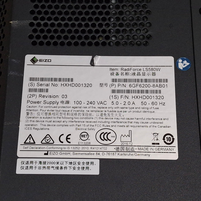 Eizo RadiForce LS580W 58" Surgical Monitor