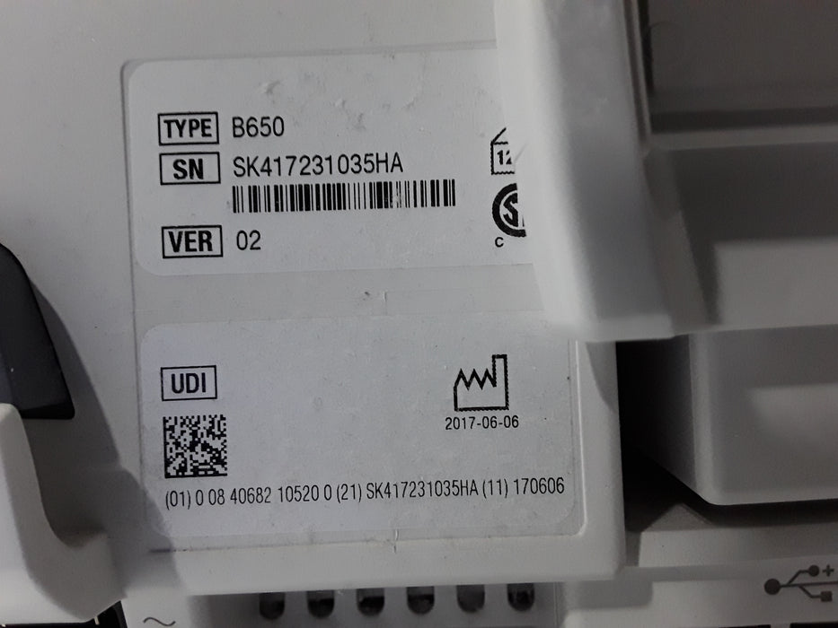 GE Healthcare Carescape B650 Emergency Care Patient Monitor