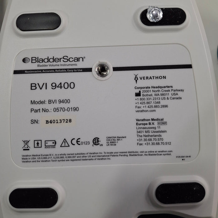 Verathon Medical, Inc BVI 9400 Bladderscan