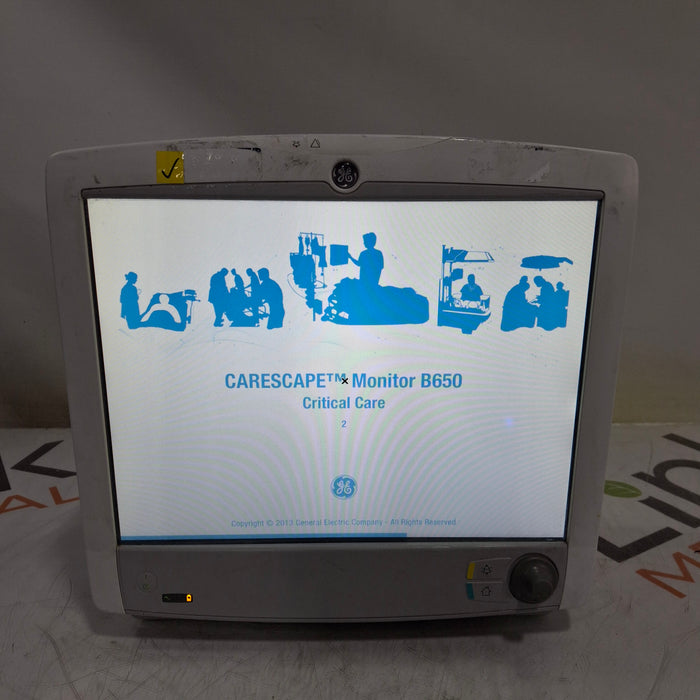 GE Healthcare Carescape B650 Critical Care Patient Monitor